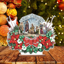 Load image into Gallery viewer, Wooden Christmas Diamond Painting Tabletop Ornament for Table Office Decor (#5)
