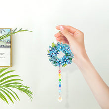 Load image into Gallery viewer, 2PCS Suncatcher Diamond Painting Hanging Decor for Kid DIY Craft (Wreath #1)

