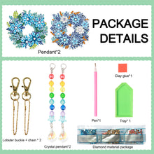 Load image into Gallery viewer, 2PCS Suncatcher Diamond Painting Hanging Decor for Kid DIY Craft (Wreath #1)
