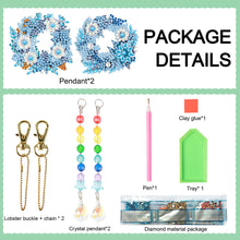Load image into Gallery viewer, 2PCS Suncatcher Diamond Painting Hanging Decor for Kid DIY Craft (Wreath #2)
