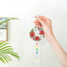 Load image into Gallery viewer, 2PCS Suncatcher Diamond Painting Hanging Decor for Kid DIY Craft (Wreath #5)
