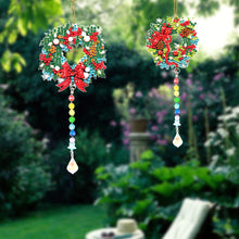 Load image into Gallery viewer, 2PCS Suncatcher Diamond Painting Hanging Decor for Kid DIY Craft (Wreath #6)
