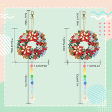 Load image into Gallery viewer, 2PCS Suncatcher Diamond Painting Hanging Decor for Kid DIY Craft (Wreath #7)
