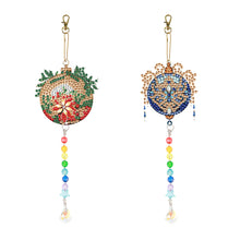 Load image into Gallery viewer, 2PCS Suncatcher Diamond Painting Hanging Decor for Kid DIY Craft (Xmas Ball #10)
