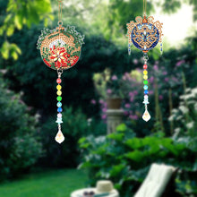 Load image into Gallery viewer, 2PCS Suncatcher Diamond Painting Hanging Decor for Kid DIY Craft (Xmas Ball #10)
