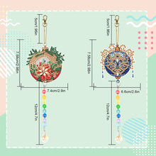 Load image into Gallery viewer, 2PCS Suncatcher Diamond Painting Hanging Decor for Kid DIY Craft (Xmas Ball #10)
