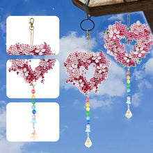 Load image into Gallery viewer, 2PCS Suncatcher Diamond Painting Hanging Decor for Kid DIY Craft (Wreath #11)
