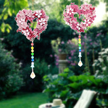 Load image into Gallery viewer, 2PCS Suncatcher Diamond Painting Hanging Decor for Kid DIY Craft (Wreath #11)
