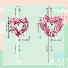 Load image into Gallery viewer, 2PCS Suncatcher Diamond Painting Hanging Decor for Kid DIY Craft (Wreath #11)
