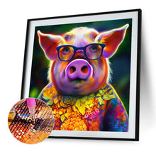 Load image into Gallery viewer, AB Diamond Painting - Full Round - Mr. Colorful Pig (40*40CM)

