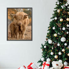 Load image into Gallery viewer, Diamond Painting - Full Round - scottish highland cattle (30*40CM)
