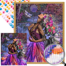 Load image into Gallery viewer, AB Diamond Painting - Full Round - Girl in the woods (40*50CM)
