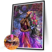 Load image into Gallery viewer, AB Diamond Painting - Full Round - Girl in the woods (40*50CM)
