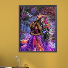 Load image into Gallery viewer, AB Diamond Painting - Full Round - Girl in the woods (40*50CM)
