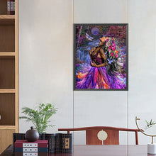 Load image into Gallery viewer, AB Diamond Painting - Full Round - Girl in the woods (40*50CM)
