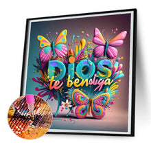 Load image into Gallery viewer, Diamond Painting - Full Round - Colorful Christmas butterflies (30*30CM)
