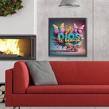 Load image into Gallery viewer, Diamond Painting - Full Round - Colorful Christmas butterflies (30*30CM)
