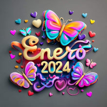 Load image into Gallery viewer, Diamond Painting - Full Round - Colorful 2024 butterfly (30*30CM)
