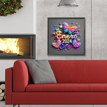 Load image into Gallery viewer, Diamond Painting - Full Round - Colorful 2024 butterfly (30*30CM)
