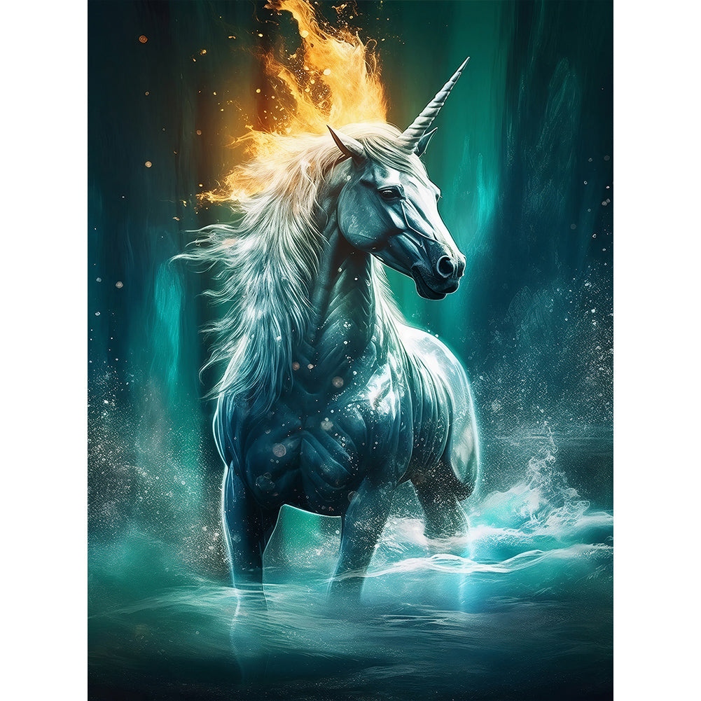 Diamond Painting - Full Round - fantasy unicorn (30*40CM)