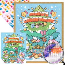 Load image into Gallery viewer, AB Diamond Painting - Full Round - Doll and Christmas tree (40*50CM)
