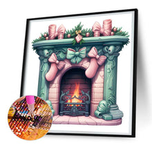 Load image into Gallery viewer, Diamond Painting - Full Round - Christmas fireplace (30*30CM)

