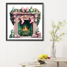 Load image into Gallery viewer, Diamond Painting - Full Round - Christmas fireplace (30*30CM)
