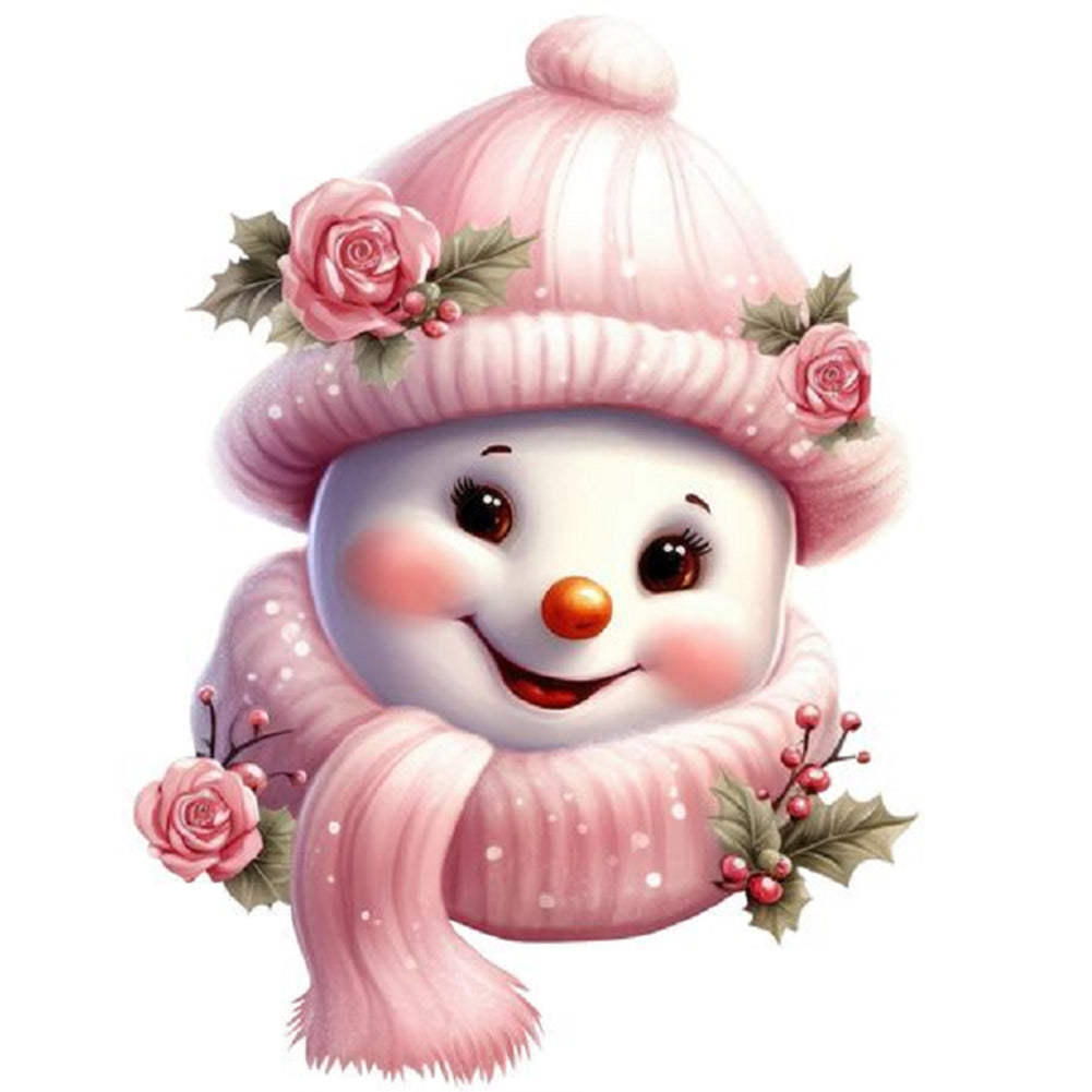Diamond Painting - Full Round - Christmas snowman (30*30CM)