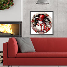 Load image into Gallery viewer, Diamond Painting - Full Round - Christmas snowman (30*30CM)
