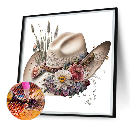 Diamond Painting - Full Round - Cowboy hat (30*30CM)