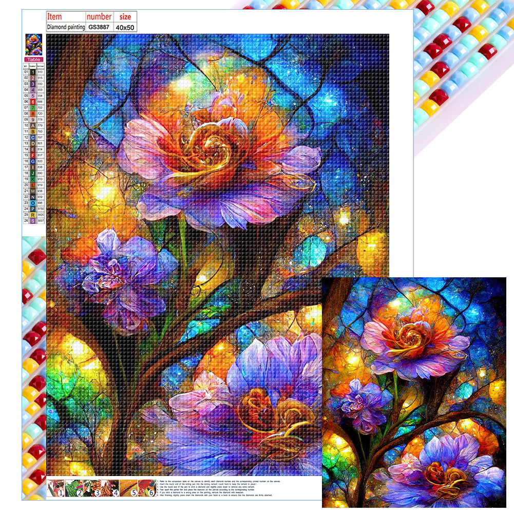 Diamond Painting - Full Square - crystal flower (40*50CM)