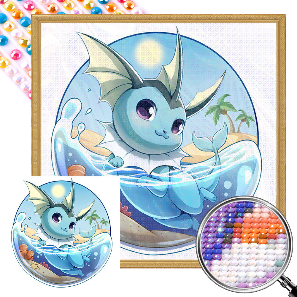 AB Diamond Painting - Full Round - Water Eevee (30*30CM)
