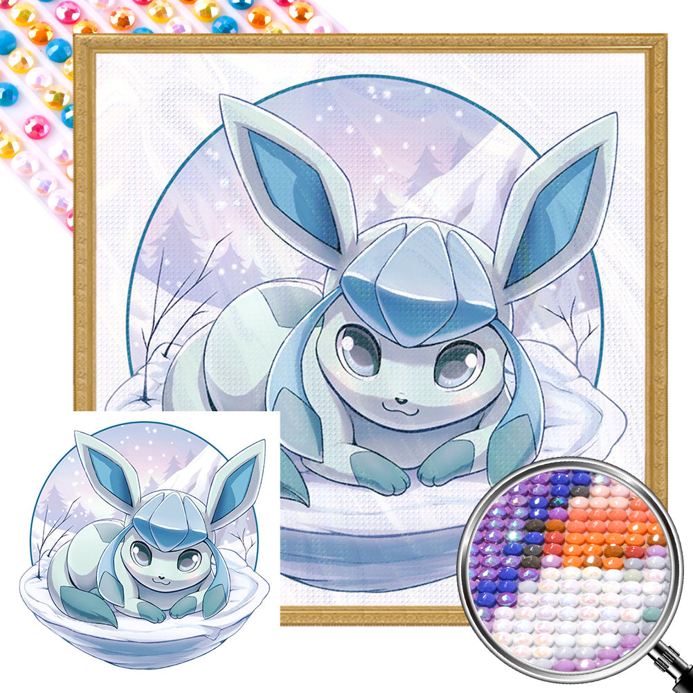 AB Diamond Painting - Full Round - Ice Eevee (30*30CM)