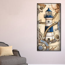 Load image into Gallery viewer, Diamond Painting - Full Round - Crossing the sea lighthouse (40*80CM)
