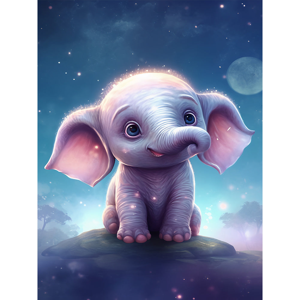 Diamond Painting - Full Round - garden elephant (30*40CM)