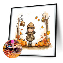 Load image into Gallery viewer, Diamond Painting - Full Round - autumn girl (30*30CM)
