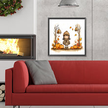 Load image into Gallery viewer, Diamond Painting - Full Round - autumn girl (30*30CM)
