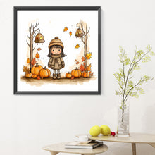 Load image into Gallery viewer, Diamond Painting - Full Round - autumn girl (30*30CM)
