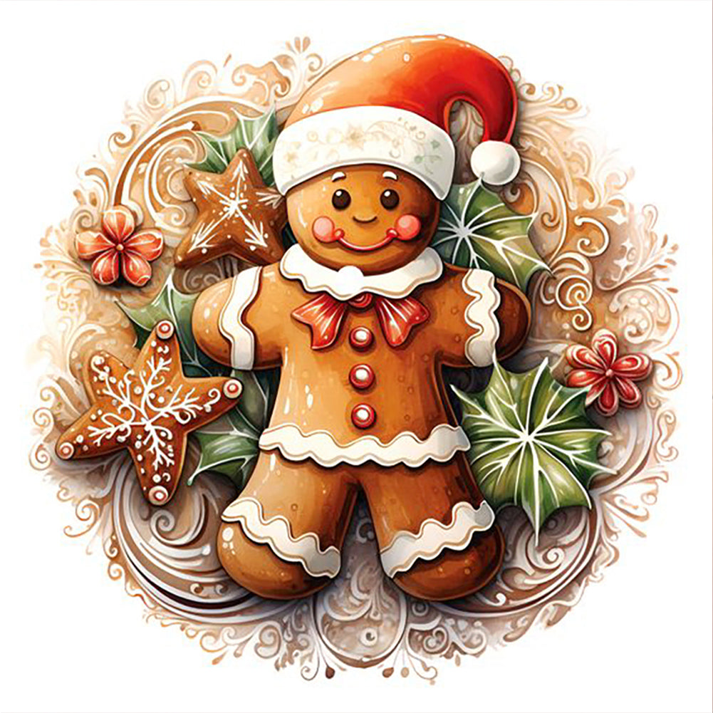 Diamond Painting - Full Round - Christmas Cookie Man (50*50CM)