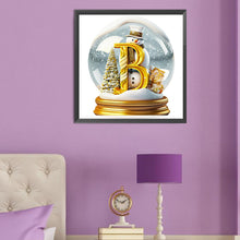 Load image into Gallery viewer, Diamond Painting - Full Round - Christmas crystal ball B (50*50CM)
