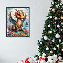 Load image into Gallery viewer, Diamond Painting - Full Round - dragon and flower (30*40CM)
