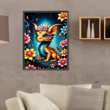 Load image into Gallery viewer, Diamond Painting - Full Round - dragon and flower (30*40CM)
