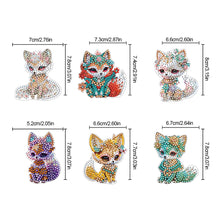 Load image into Gallery viewer, 6PCS Diamond Painting Magnets Refrigerator for Adults Kids Beginners (Funny Fox)
