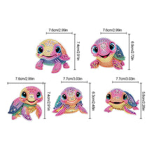 Load image into Gallery viewer, 5PCS Diamond Painting Magnets Refrigerator for Adults Kids (Colourful Turtle)
