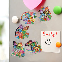 Load image into Gallery viewer, 5PCS Diamond Painting Magnets Refrigerator for Adults Kids (Garden Butterfly)
