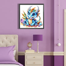 Load image into Gallery viewer, Diamond Painting - Full Round - Gem Cute Dinosaur (40*40CM)

