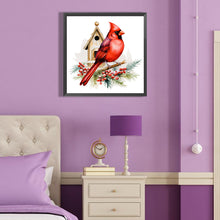 Load image into Gallery viewer, Diamond Painting - Full Round - Cardinal standing in front of house (40*40CM)
