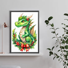Load image into Gallery viewer, Diamond Painting - Full Round - Dinosaur on festive branch (40*60CM)

