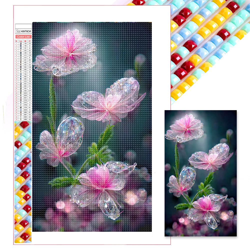 Diamond Painting - Full Square - crystal clear flowers (40*70CM)