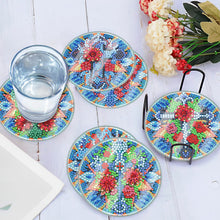 Load image into Gallery viewer, 6 PCS Acrylic Washable Diamond Painting Art Coasters Kits with Holder Waterproof Coaster (Cross)
